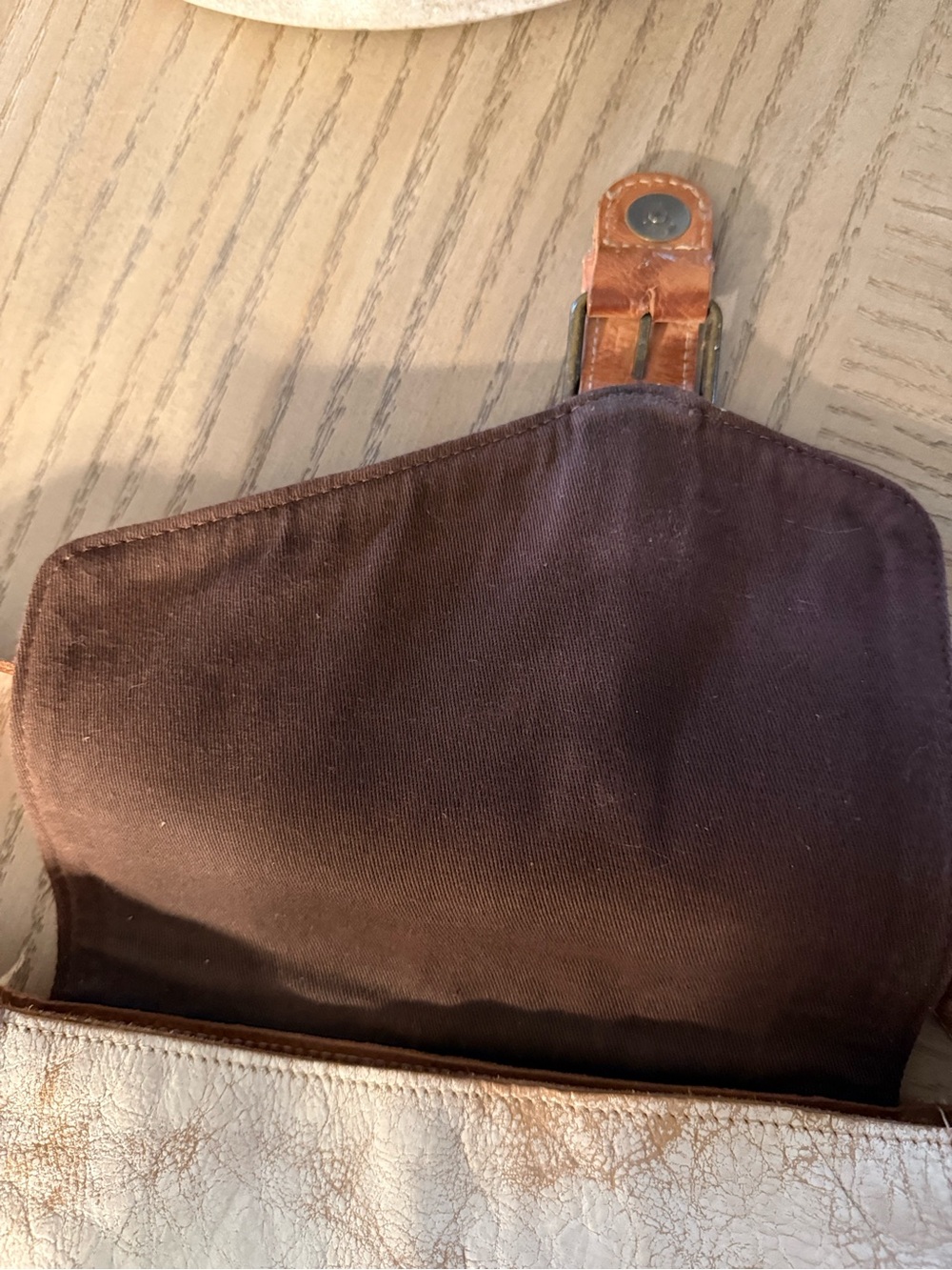 Bed Stu Venice Beach Nectar Lux Tan Rustic Leather Crossbody - Picture 3 of 6